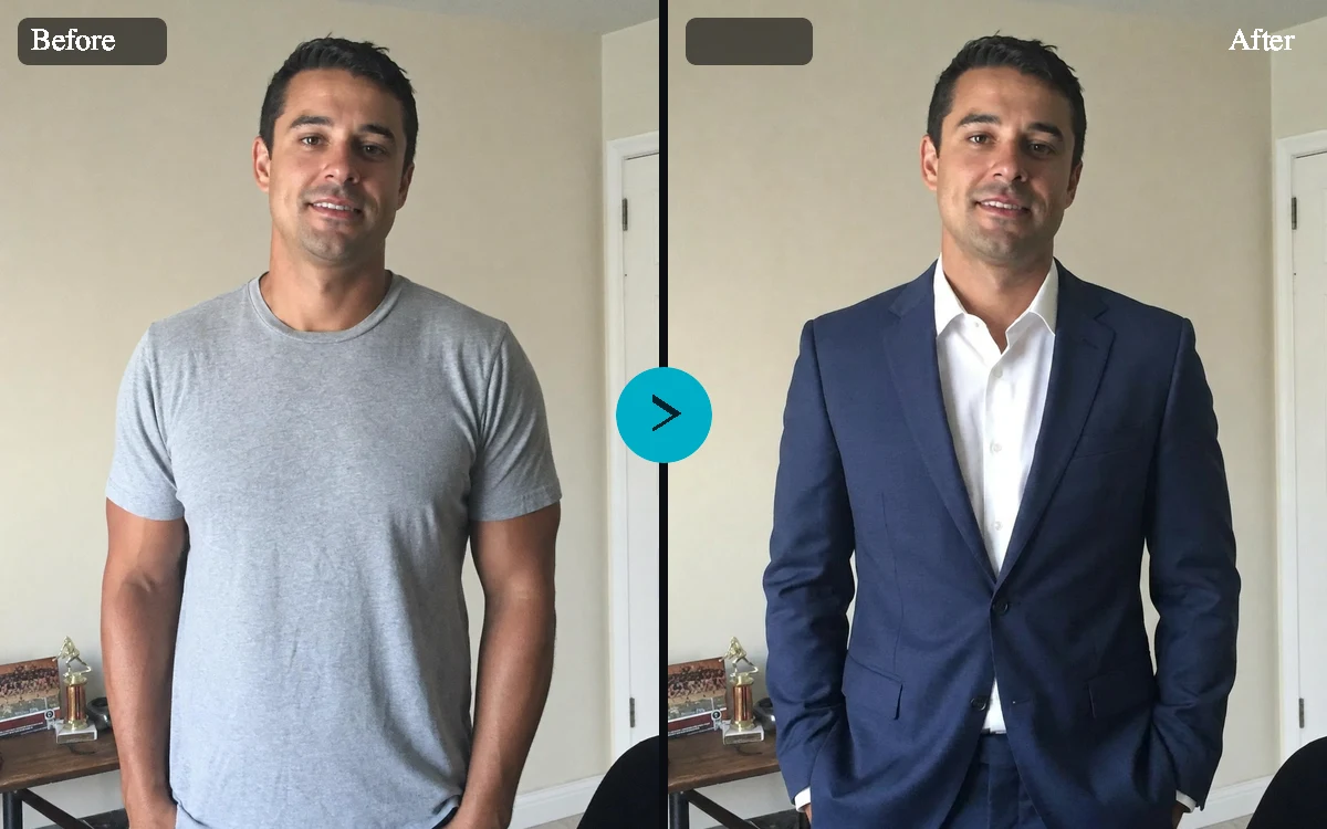 AI Clothes Changer example