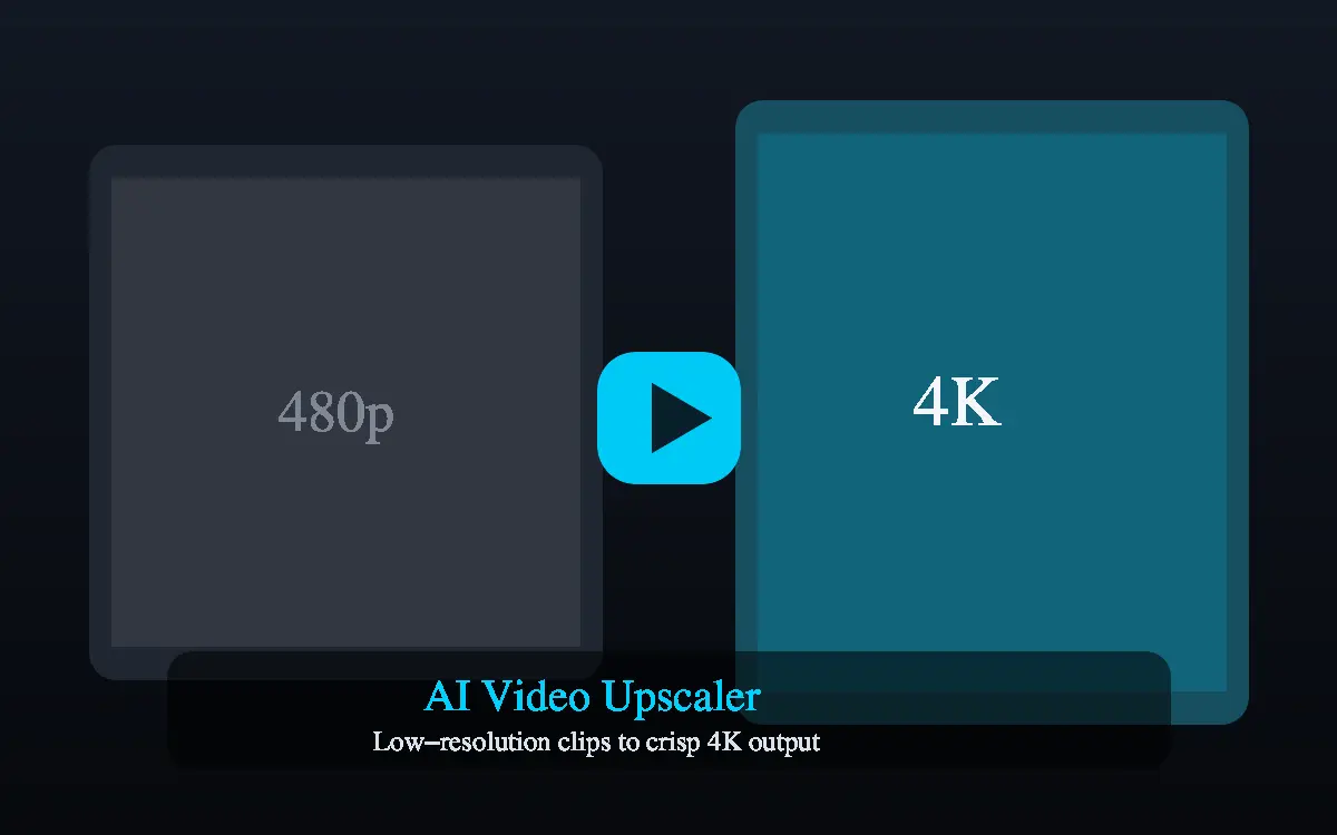 AI Video Upscaler example